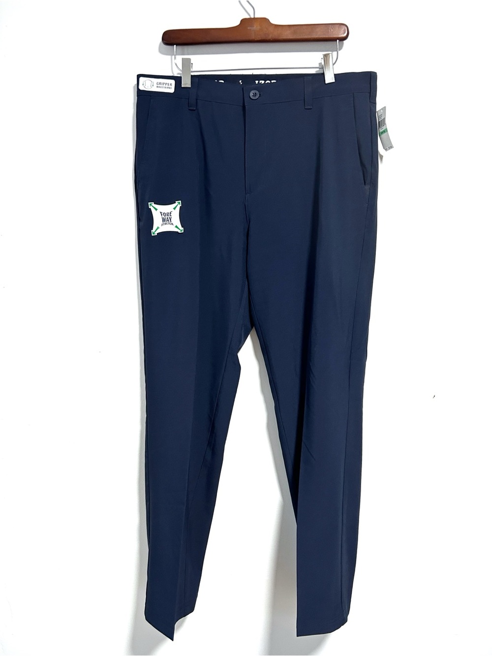 34/30 NWT Izod Golf Pants Navy Blue Stretch Men’s 34 30
